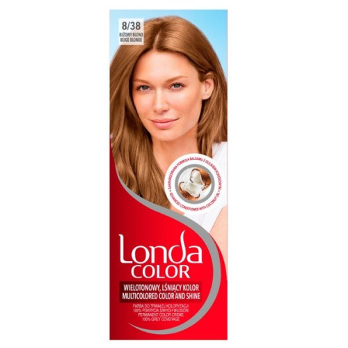 Londa Color Permanent Cream Hair Color 8/38 Beige Blonde