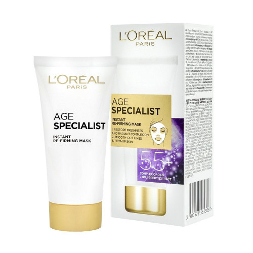 L'oreal Age Specialist Smoothing Face Mask Against Wrinkles 55+ 1.69 fl oz (50 ml)