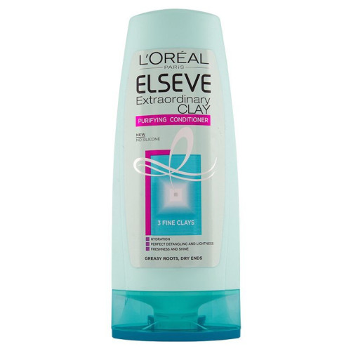 L'oreal Elseve Extraordinary Clay Conditioner for Oily Roots and Dry Ends 8.45 fl oz (250 ml)