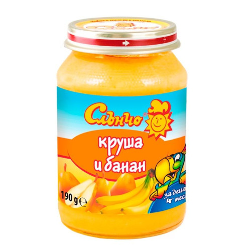 Slancho Pear and Banana Puree for Children 4+ Months 6.7 oz (190 g)