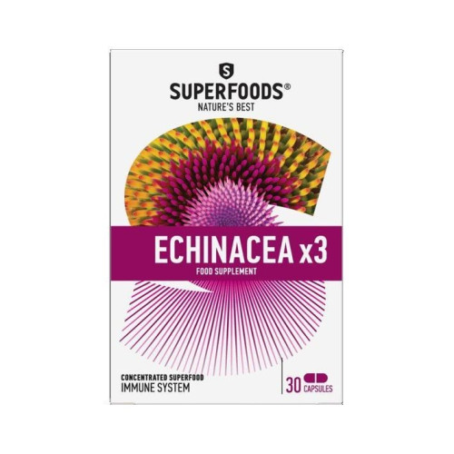 Superfoods Echinacea 3 for Weakened Immunity 30 Capsules