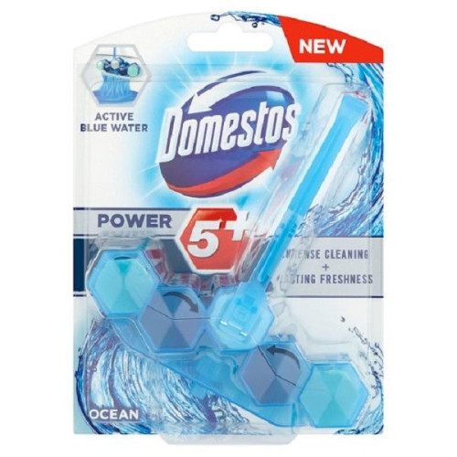 Domestos Power 5 Pink Ocean Blue Power Toilet Block 1.87 oz (53 g)