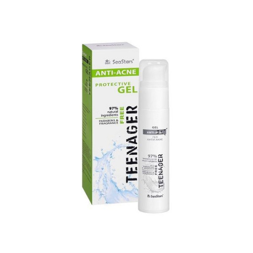 Sea Stars Anti-Acne Protective Face Gel with Pomorie Seaweed and Herbal Extracts 1.69 fl oz (50 ml)