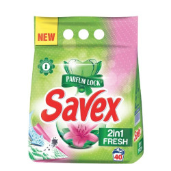 Savex 2-in-1 Fresh Washing Powder for White and Colored Clothes 8.82 lb (4000 g)