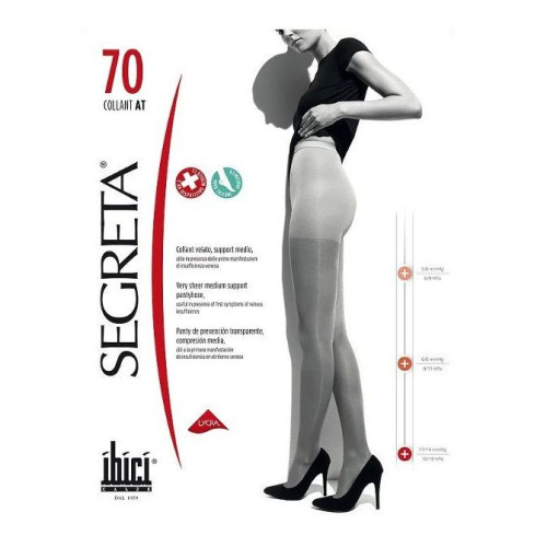 Segreta 70 Collant at Women's Tights with Medium Compression Color Chamois Size 3 1 pc
