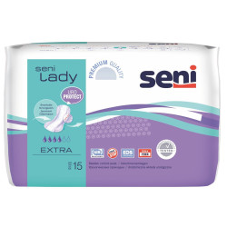Seni Lady Extra Urological Pads for Women with Light Incontinence Size Extra 15 pcs