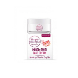 Simply Essentials Monoi De Tahiti Oil Moisturizing Face Cream with Monoi Oil for Normal and Dry Skin 1.69 fl oz (50 ml)