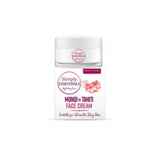 Simply Essentials Monoi De Tahiti Oil Moisturizing Face Cream with Monoi Oil for Normal and Dry Skin 1.69 fl oz (50 ml)