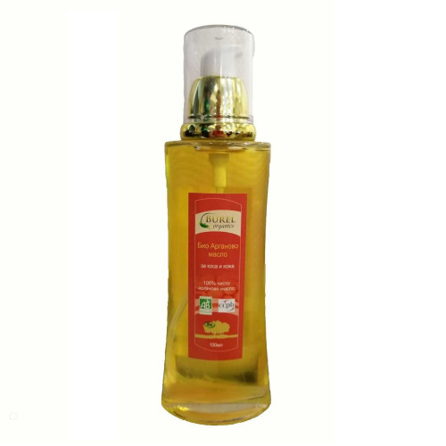 Organic Argan Oil for Hair and Skin with Pump 3.38 fl oz (100 ml)