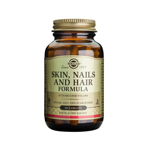 Solgar Skin Nails and Hair Formula for Healthy Hair Skin and Nails 60 Capsules