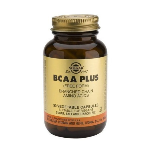 Solgar BCAA Amino Acids for Lean Muscle Mass and Energy 50 Capsules