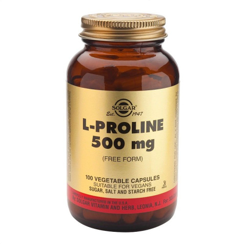 Solgar L-Proline for Muscles and Joints 500 mg 100 Capsules