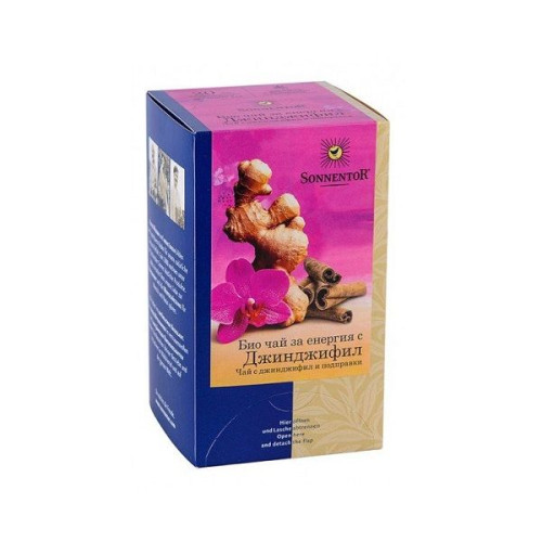 Sonnentor Organic Energy Tea with Ginger 18 Filter Bags