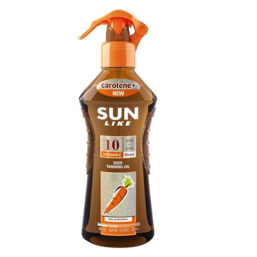 Sun Like Carotene Sun Protection Oil for Fast Tanning SPF 10 6.76 fl oz (200 ml)