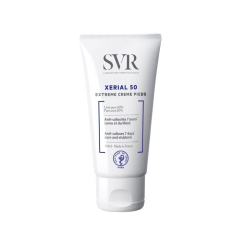 SVR Xerial 50 Extreme Softening Foot Cream for Calluses and Thickened Skin 1.69 fl oz (50 ml)