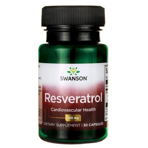 Swanson Resveratrol for a Healthy Heart 100 mg 30 Capsules