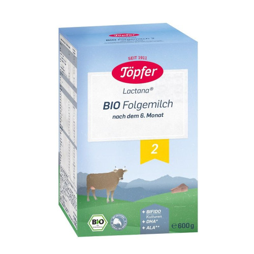 Topfer Lactana Bio 2 Transitional Organic Milk for Infants After 6 Months 1.32 lb (600 g)