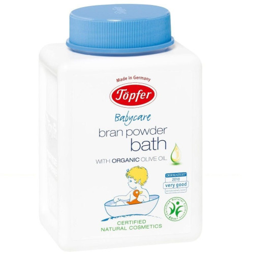 Topfer Baby Bath Powder with Wheat Bran and Olive Oil 2 1.76 oz (50 g)