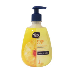 Teo Milk Rich Sunny Gerber Moisturizing Liquid Soap with Glycerin and Gerbera Scent 13.53 fl oz (400 ml)