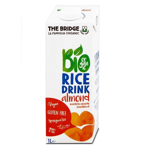 The Bridge Organic Rice Drink with Almonds Gluten-Free 33.81 fl oz (1000 ml)