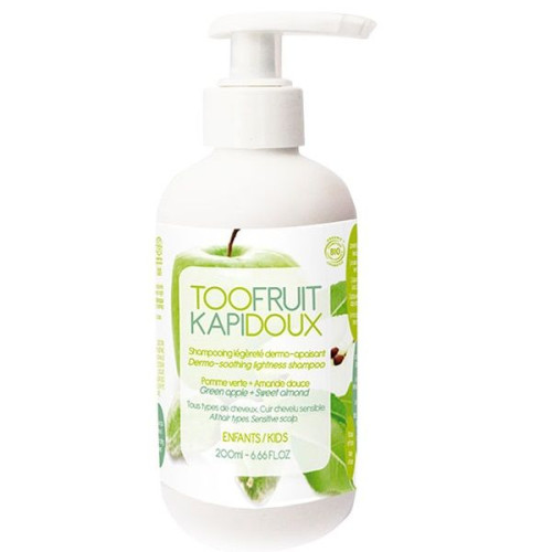 Toofruit Organic Soothing Children's Shampoo for Sensitive Scalp with Apple and Almond 6.76 fl oz (200 ml)