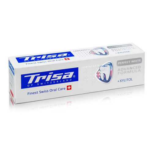 Trisa Perfect White Whitening Toothpaste 2.54 fl oz (75 ml)