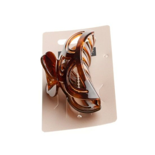 Trisa K5 514.23 Hair Clip - 3.54 in (9 cm) Brown