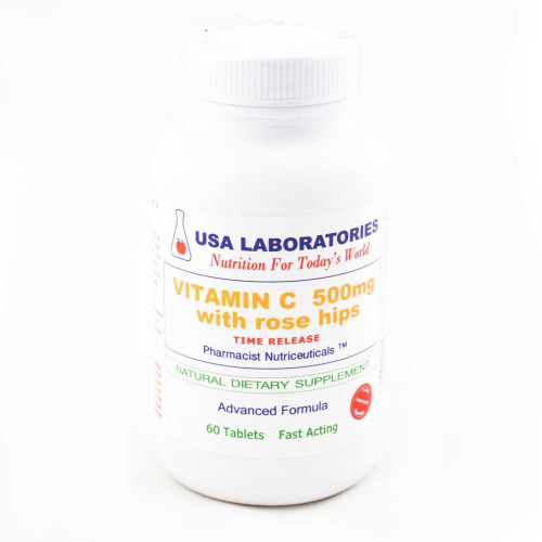 USA Laboratories Vitamin C with Rosehip 60 Tablets