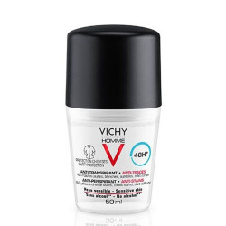 Vichy Homme Deodorant Roll-On Anti-Perspiration 48h 1.69 fl oz (50 ml)