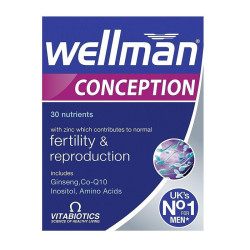 Vitabiotics Wellmen Conception Support the Reproductive System Fertility and Potency in Men 30 Tablets