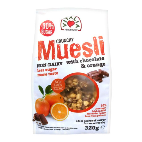 Vitalia Crunchy Muesli Muesli with Chocolate and Orange 11.29 oz (320 g)