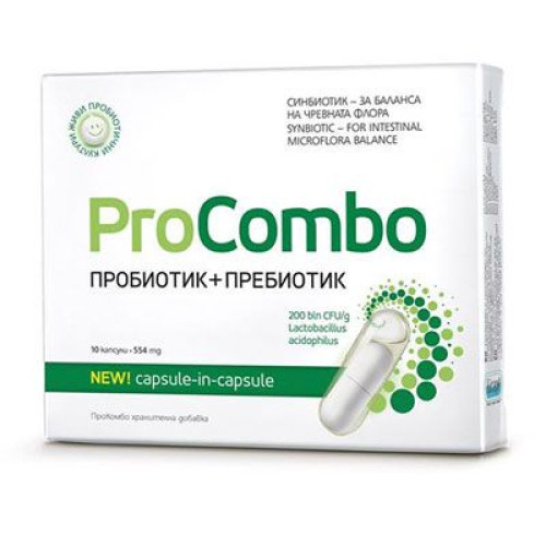 Vitaslim Procombo Probiotic + Prebiotic When Taking Antibiotics 554 mg 10 Capsules