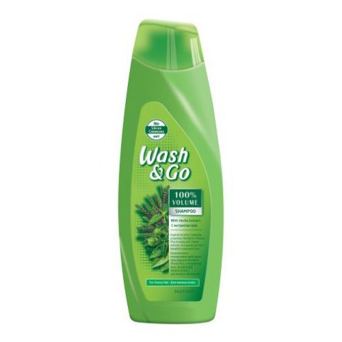 Wash & Go Shampoo for Oily Hair with Herbs 13.53 fl oz (400 ml)
