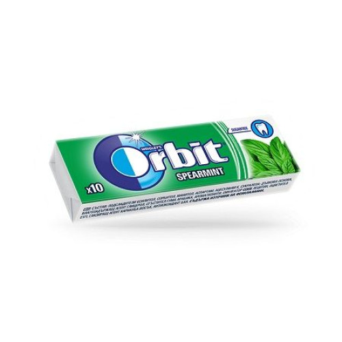 Orbit Spearmint Refreshing Mint Flavor Gum 10 pcs