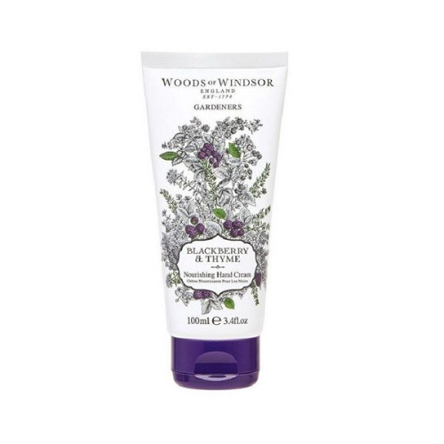 Woods of Windsor Nourishing Hand and Nail Cream with Blackberry and Thyme 3.38 fl oz (100 ml)