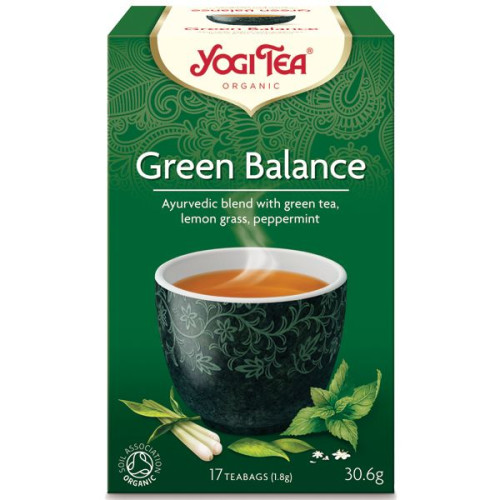 Yogi Tea Green Balance Organic Ayurvedic Tea 17 x 0.06 oz (1.8 g) Filter Bags