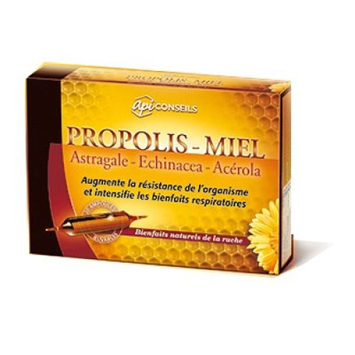 Yves Api Conseils Propolis + Honey Ampoules for High Immunity 0.34 fl oz (10 ml) 20 pcs