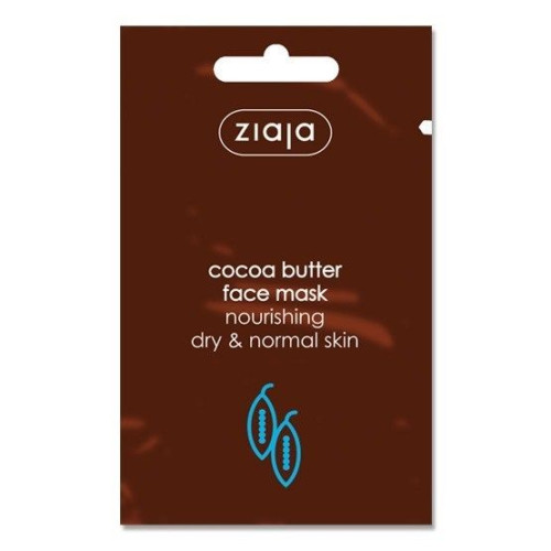 Ziaja Face Mask with Cocoa Butter for Normal and Dry Skin 0.24 fl oz (7 ml)