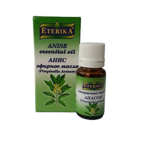 Eterika Natural Anise Essential Oil for Cough and Difficulty Breathing 0.34 fl oz (10 ml)