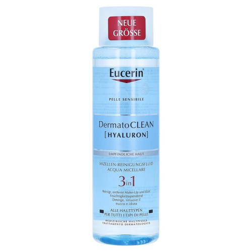 Eucerin Dermatoclean Hyaluron 3-in-1 Micellar Water for Cleansing and Refreshing the Face 6.76 fl oz (200 ml)