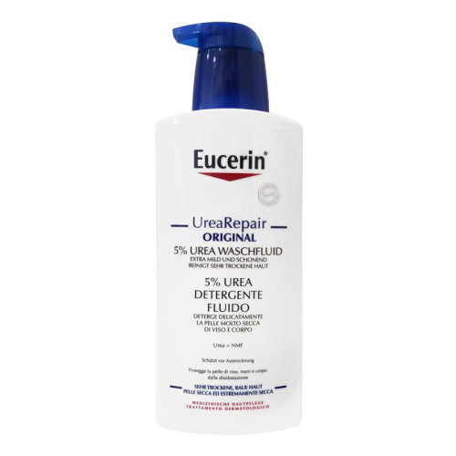 Eucerin 5% Urearepair Original Cleansing Fluid for Clean and Soft Skin with 5% Urea 13.53 fl oz (400 ml)
