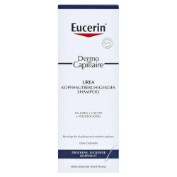 Eucerin DermoCapillaire Shampoo Cleanses the Hair Soothes Itching and Moisturizes Dry Scalp with 5% Urea 8.45 fl oz (250 ml)