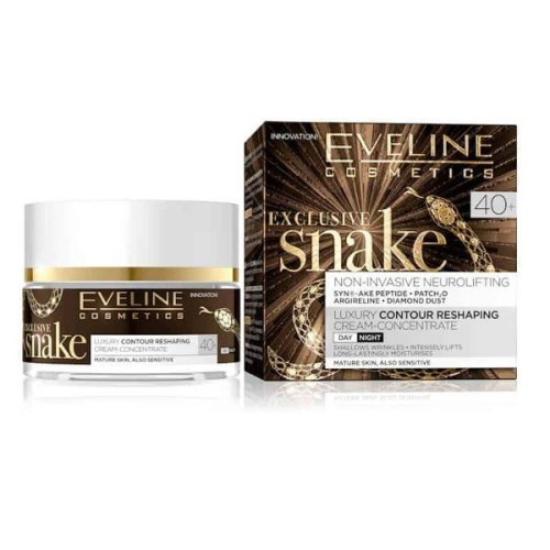 Eveline Exclusive Snake Modeling Day and Night Cream Concentrate for the Face Against Wrinkles 40+ 1.69 fl oz (50 ml)