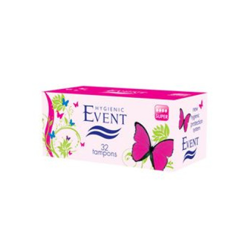 Event Super Daily Feminine Pads with Natural Fibers Super Size 32 pcs