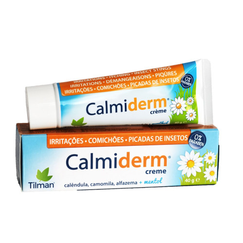 Caliderm Cream Herbal Extracts of Chamomile Lavender and Menthol for Skin Irritations 1.41 oz (40 g)