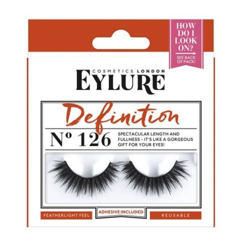 Eylure Definition Set of False Eyelashes and Glue Model 126 1 pc