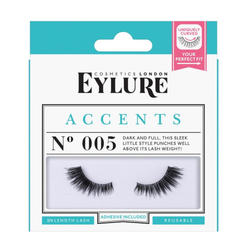Eylure Accents Set with False Eyelashes and Glue Model 005 1 pc