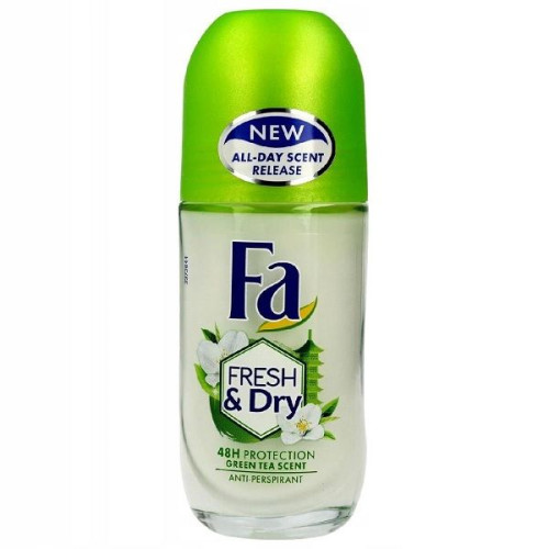 Fa Freshanddry Roll-On Deodorant for Women with Green Tea Fragrance 1.69 fl oz (50 ml)