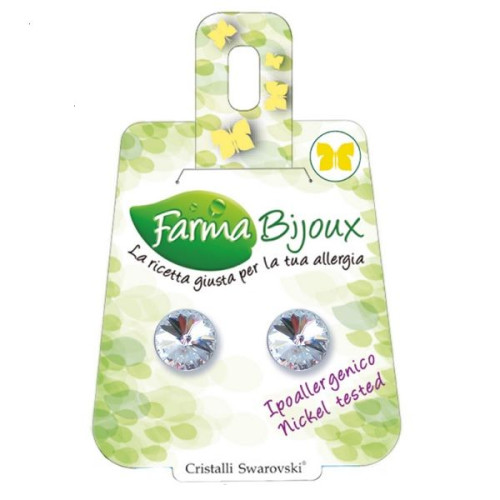 Farma Bijoux Swarovski Crystals Earrings Model Be 38C01 Cat. C 2 pcs