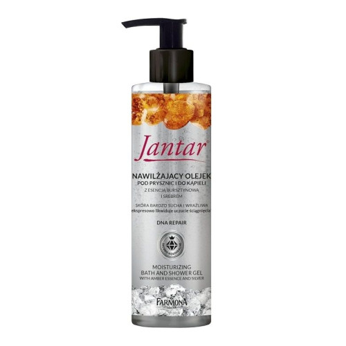 Jantar Farmona 2-in-1 Bath Foam and Shower Gel with Amber and Colloidal Silver 13.53 fl oz (400 ml)